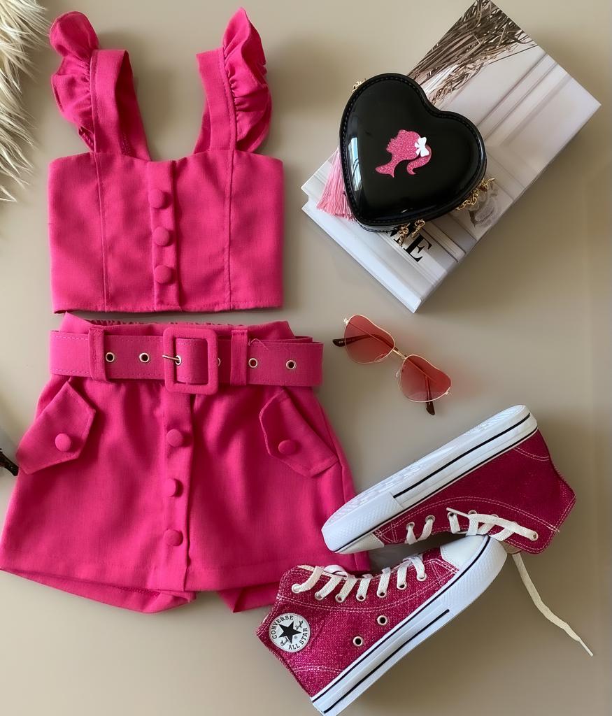 CONJUNTO BARBIE PATRICINHA - PINK