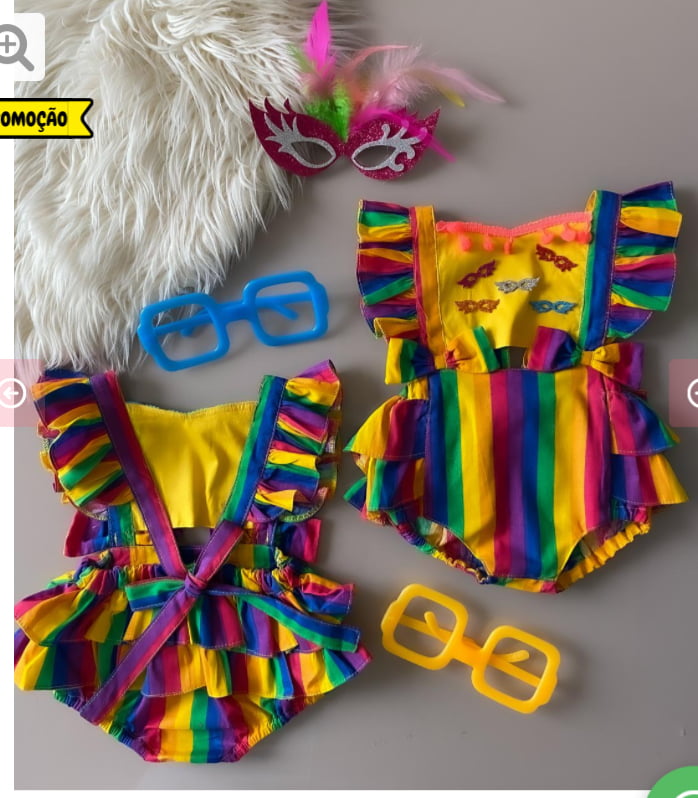 ROMPER CARNAVAL AMARELO