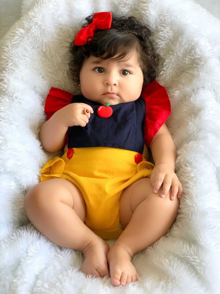 Roupa branca de neve hot sale baby