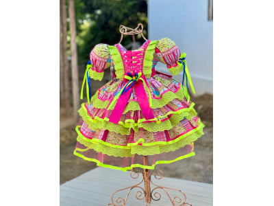 Vestido Caipira  Alegria do Sertao - pronta e. Entrega 