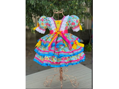 Vestido Fulo de Mancadaru   - pronta e entrega 