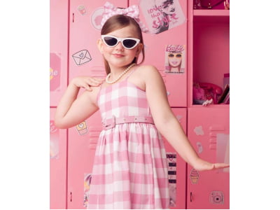 VESTIDO BARBIE MOVIE com Cinto 