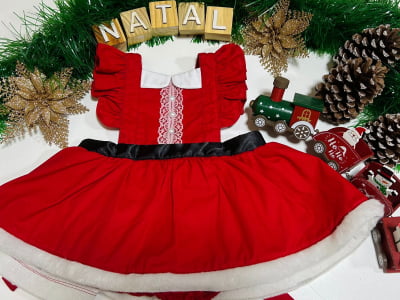Romper Natalino - Mamãe Noel Romper Natalino - Mamãe Noel
