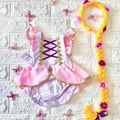 KIT LOOK RAPUNZEL COM TRANÇA