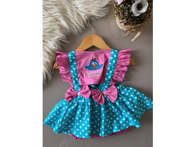 Romper Galinha Pintadinha Rosa