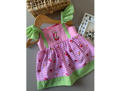 VESTIDO moranguinho 1 ao 4 anos 
