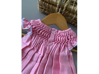 VESTIDO CASINHA DE ABELHA -  ROSA BEBE