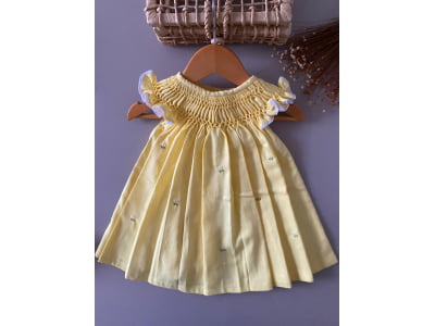 VESTIDO CASINHA DE ABELHA  AMARELO