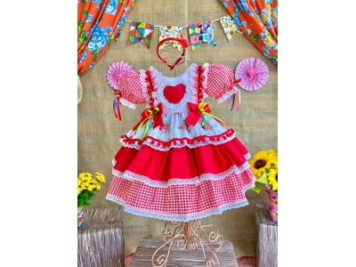 VESTIDO CAIPIRA  - BERENICE  - PRONTA E ENTREGA