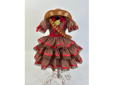 Vestido Caipira Maria Bonita- Sem Acessorios  - Encomenda - Previsão de Envio 15/04 - Cópia (1)