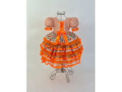 Vestido Caipira Xadrez da Paixão  - Encomenda - Previsão de Envio 15/04 