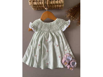 VESTIDO CASINHA DE ABELHA VERDE AGUA