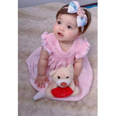 VESTIDO CASINHA DE ABELHA com Calcinha -  ROSA BEBE