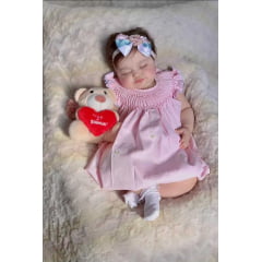 VESTIDO CASINHA DE ABELHA com Calcinha -  ROSA BEBE