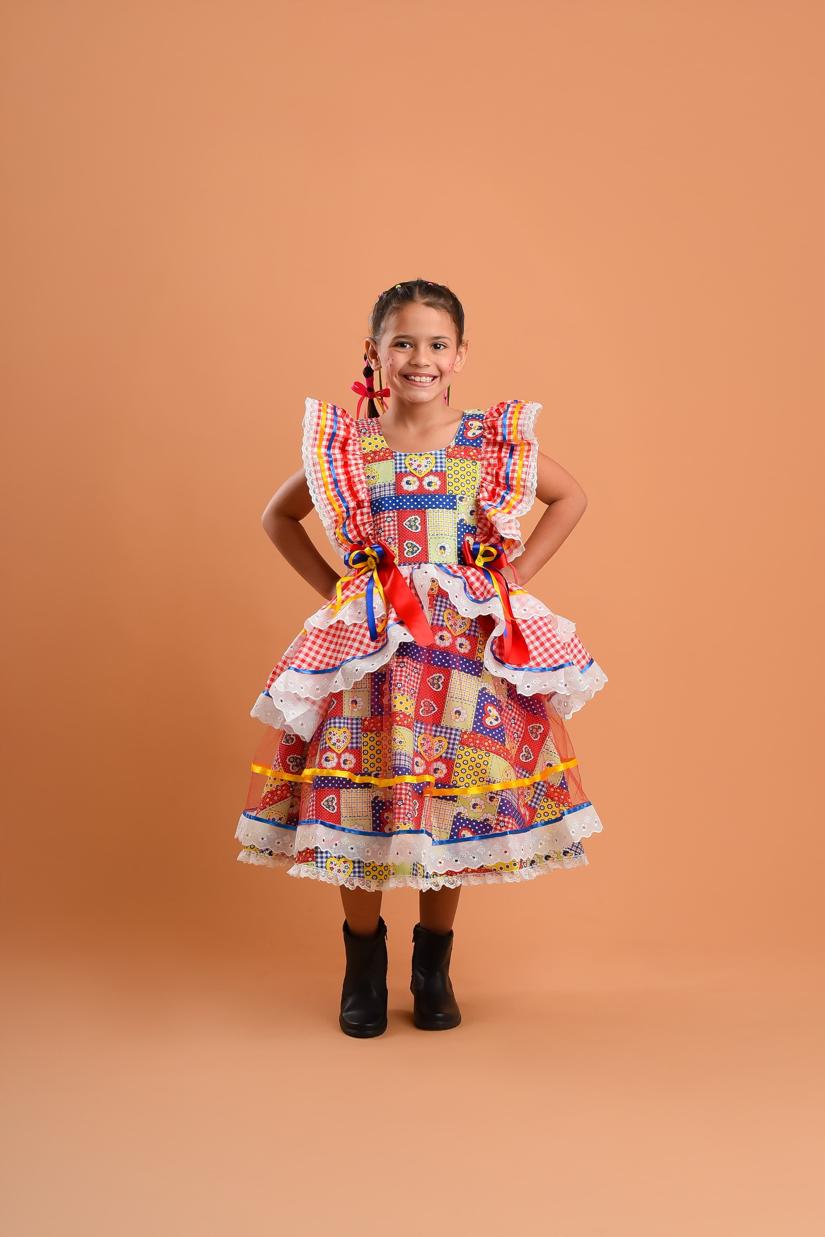 Vestido Caipira Chamego de Menina 