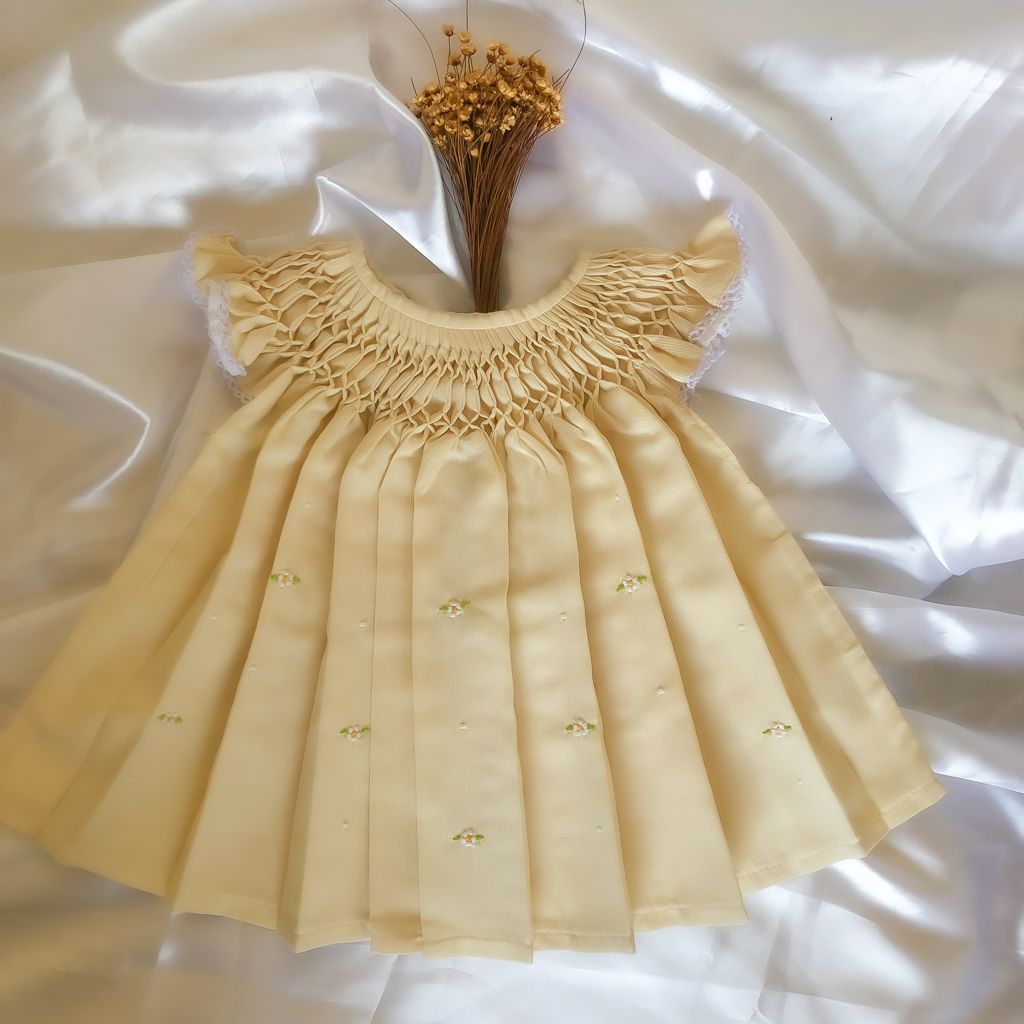 Vestido Casa de Abelha Amarelo bebe