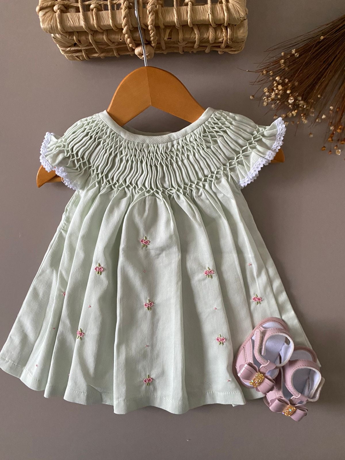 VESTIDO CASINHA DE ABELHA VERDE AGUA
